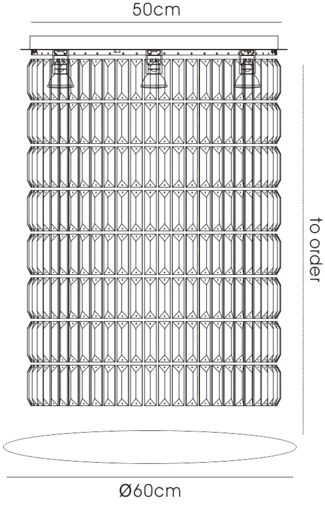 Torre Crystal Ceiling Lights Diyas Statement Crystal Fittings